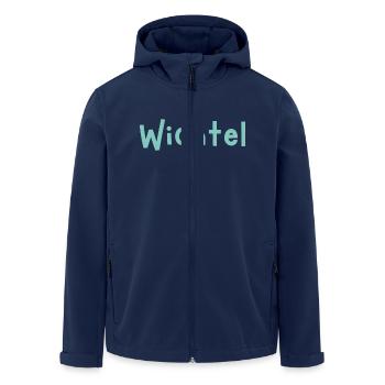 Wichtel blau - Recycelte Männer Softshell-Jacke von Stanley/Stella - Navy - Vorne - AI Model Male 185 light (185cm)