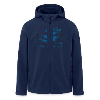 Wartburg w353 Made in Eisenach - Recycelte Männer Softshell-Jacke von Stanley/Stella - Navy - Vorne - AI Model Male 185 light (185cm)