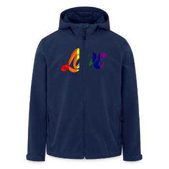 amour de fierté - Veste softshell homme en polyester recyclé Stanley/Stella - marine - Devant - AI Model Male 185 light (185cm)