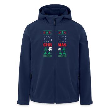 Merry Christmas Mama - Veste softshell homme en polyester recyclé Stanley/Stella - marine - Devant - AI Model Male 185 light (185cm)