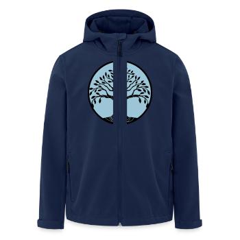 baum des lebens - Recycelte Männer Softshell-Jacke von Stanley/Stella - Navy - Vorne - AI Model Male 185 light (185cm)