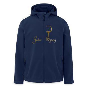 Un bon millésime - Veste softshell homme en polyester recyclé Stanley/Stella - marine - Devant - AI Model Male 185 light (185cm)
