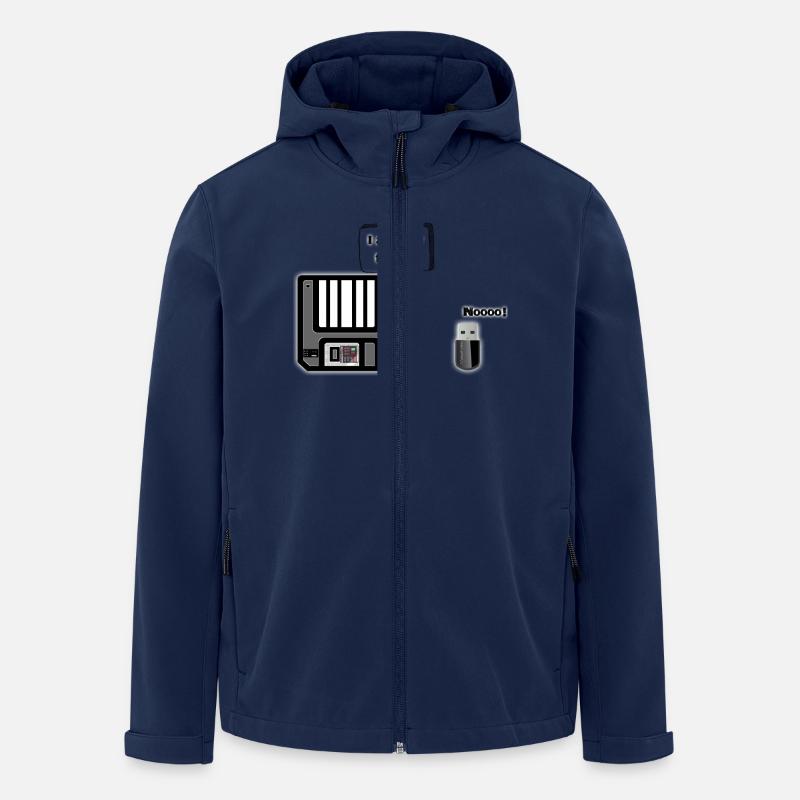 Floppy to USB key - Men’s Recycled Softshell Jacket by Stanley/Stella - navy