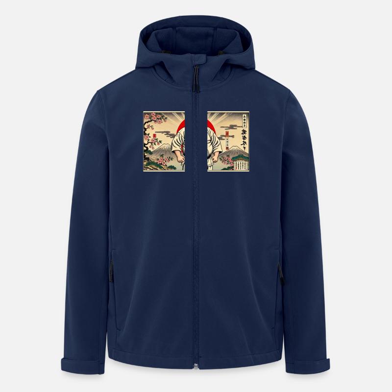 Karate MEISTER - Recycelte Männer Softshell-Jacke von Stanley/Stella - Navy