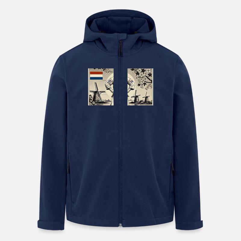 Niederländischer Karate-Meister - Recycelte Männer Softshell-Jacke von Stanley/Stella - Navy