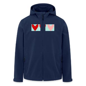LIEBE. PAAR. ICH HABE GERADE GEHEIRATET. Junggesellinnenabschied. HEILIGER VALENTINSTAG. - Recycelte Männer Softshell-Jacke von Stanley/Stella - Navy - Vorne - AI Model Male 185 light (185cm)