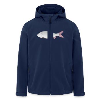 roach - Men’s Recycled Softshell Jacket by Stanley/Stella - navy - Front - AI Model Male 185 light (185cm)