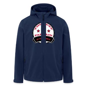 The best PARRAIN - Men’s Recycled Softshell Jacket by Stanley/Stella - navy - Front - AI Model Male 185 light (185cm)