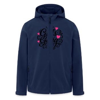 Gang de filles - Veste softshell homme en polyester recyclé Stanley/Stella - marine - Devant - AI Model Male 185 light (185cm)