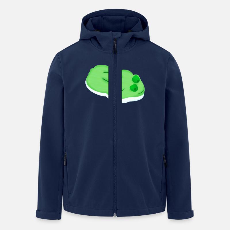 Gummifrosch comic - Recycelte Männer Softshell-Jacke Discoverer von Stanley/Stella - Navy