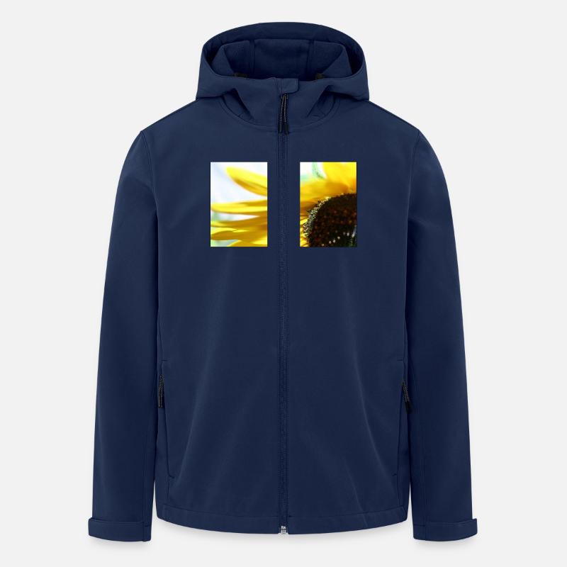 Sonnenblume - Recycelte Männer Softshell-Jacke von Stanley/Stella - Navy