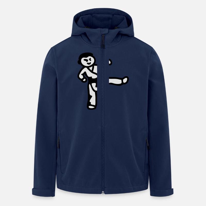 Le garçon de karaté - Veste softshell homme en polyester recyclé Stanley/Stella - marine
