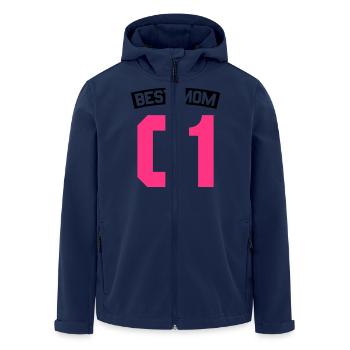Best Mom - Recycelte Männer Softshell-Jacke von Stanley/Stella - Navy - Vorne - AI Model Male 185 light (185cm)