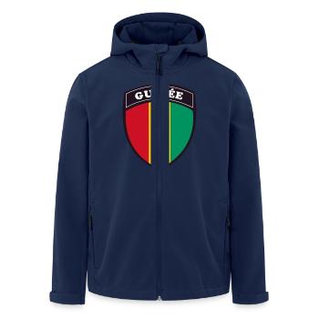 Blason Guinée - Veste softshell homme en polyester recyclé Stanley/Stella - marine - Devant - AI Model Male 185 light (185cm)