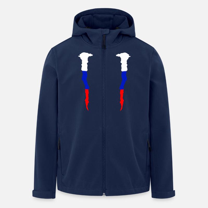 russia_2 - Men’s Recycled Softshell Jacket by Stanley/Stella - navy