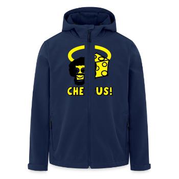 Cheesus - Recycelte Männer Softshell-Jacke von Stanley/Stella - Navy - Vorne - AI Model Male 185 light (185cm)