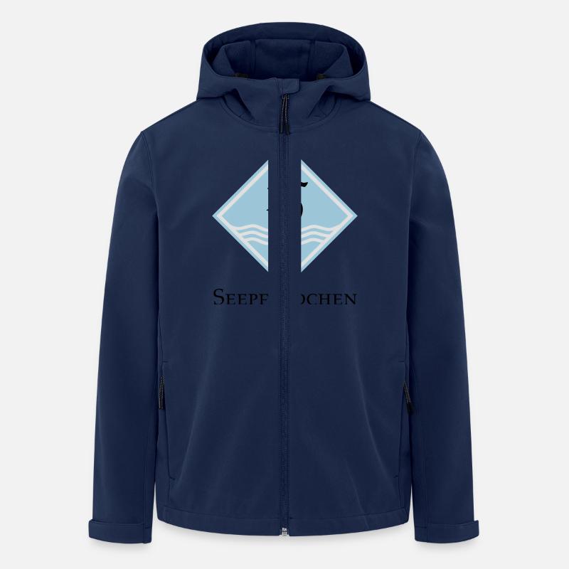 Seepferdchen - Recycelte Männer Softshell-Jacke von Stanley/Stella - Navy