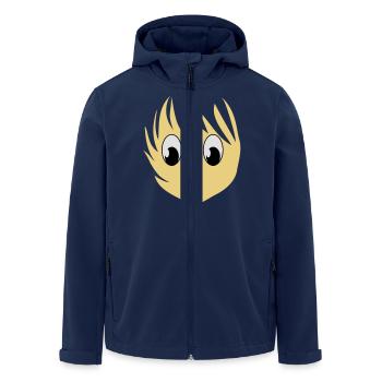 Anime Girlie Manga Girl Mädchen 3c - Recycelte Männer Softshell-Jacke von Stanley/Stella - Navy - Vorne - AI Model Male 185 light (185cm)