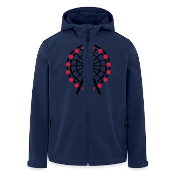 Ferris wheel - Men’s Recycled Softshell Jacket by Stanley/Stella - navy - Front - AI Model Male 185 light (185cm)