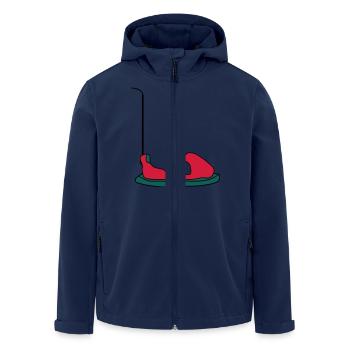 Autoscooter - Recycelte Männer Softshell-Jacke von Stanley/Stella - Navy - Vorne - AI Model Male 185 light (185cm)