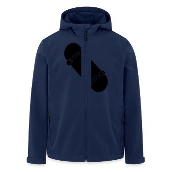 Skateboard - Recycelte Männer Softshell-Jacke von Stanley/Stella - Navy - Vorne - AI Model Male 185 light (185cm)