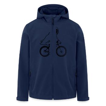 fahrrad gespenst geist spirituel - Veste softshell homme en polyester recyclé Stanley/Stella - marine - Devant - AI Model Male 185 light (185cm)