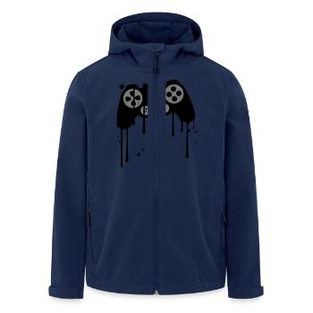 contrôleur de graffiti s'égoutter splash couleur k - Veste softshell homme en polyester recyclé Stanley/Stella - marine - Devant - AI Model Male 185 light (185cm)