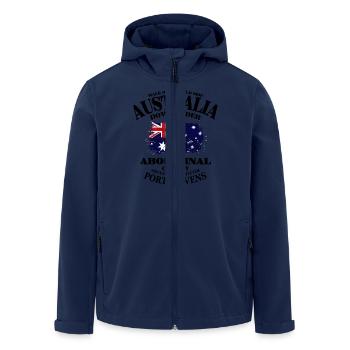 Australia - Australian Flag - Recycelte Männer Softshell-Jacke von Stanley/Stella - Navy - Vorne - AI Model Male 185 light (185cm)