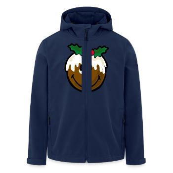 Smiley Christmas Cookie - Recycelte Männer Softshell-Jacke von Stanley/Stella - Navy - Vorne - AI Model Male 185 light (185cm)