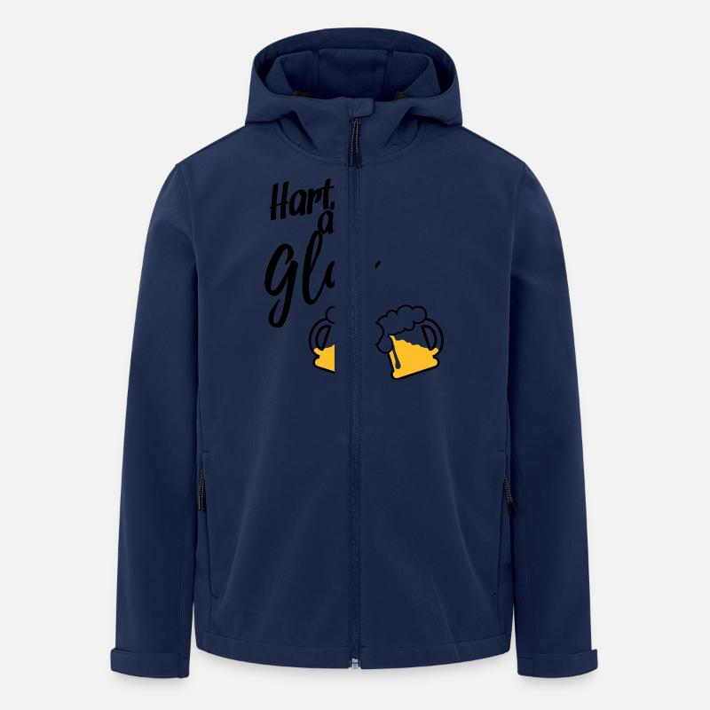 Hart am Glas - Recycelte Männer Softshell-Jacke von Stanley/Stella - Navy