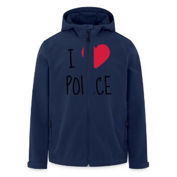 Police Officer Policeman Cop Policier Polizei - Men’s Recycled Softshell Jacket by Stanley/Stella - navy - Front - AI Model Male 185 light (185cm)