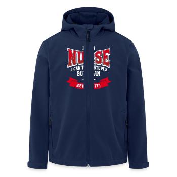 I'm a nurse nurse funny humor saying - Men’s Recycled Softshell Jacket by Stanley/Stella - navy - Front - AI Model Male 185 light (185cm)