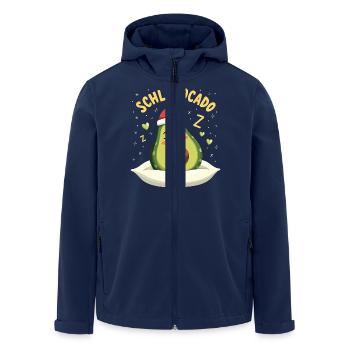 Schlavocado Offiziell Schlafanzug Avocado - Recycelte Männer Softshell-Jacke von Stanley/Stella - Navy - Vorne - AI Model Male 185 light (185cm)