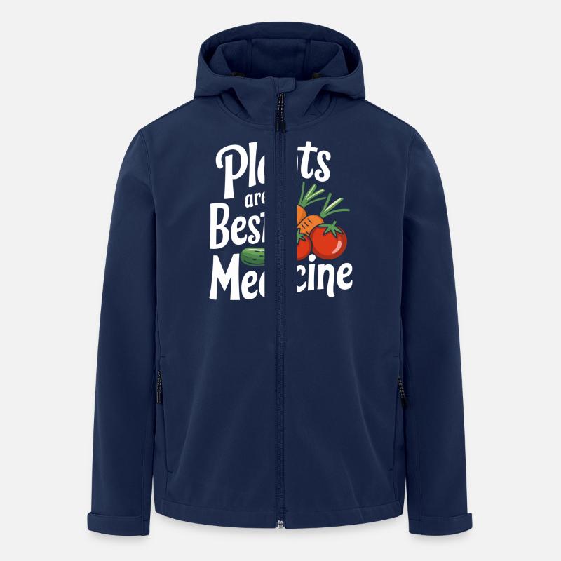 Végétarien Végétalien Végétarien Végétarien - Veste softshell homme en polyester recyclé Stanley/Stella - marine