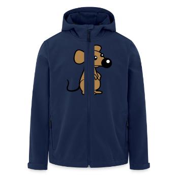 Mouse Big Nose Mouse Small Rat Rodent Cute - Men’s Recycled Softshell Jacket by Stanley/Stella - navy - Front - AI Model Male 185 light (185cm)