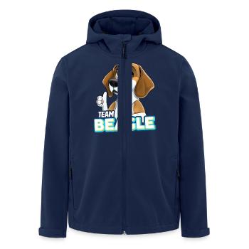 TEAM Beagle - Lemon - Veste softshell homme en polyester recyclé Stanley/Stella - marine - Devant - AI Model Male 185 light (185cm)