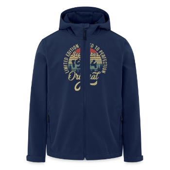 41st birthday September 1984 - 41 years old - Men’s Recycled Softshell Jacket by Stanley/Stella - navy - Front - AI Model Male 185 light (185cm)