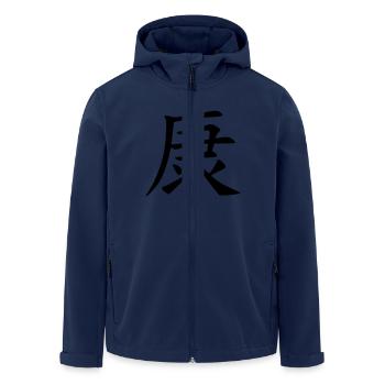 Santé - Veste softshell homme en polyester recyclé Stanley/Stella - marine - Devant - AI Model Male 185 light (185cm)