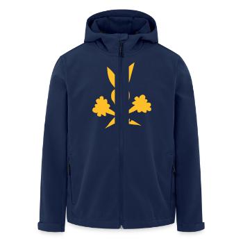 Carotte - Veste softshell homme en polyester recyclé Stanley/Stella - marine - Devant - AI Model Male 185 light (185cm)