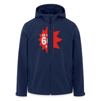 50 ccm, 60 km/h - Recycelte Männer Softshell-Jacke von Stanley/Stella - Navy - Vorne - AI Model Male 185 light (185cm)