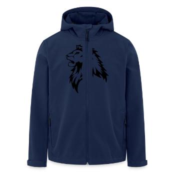 Löwe - Men’s Recycled Softshell Jacket by Stanley/Stella - navy - Front - AI Model Male 185 light (185cm)