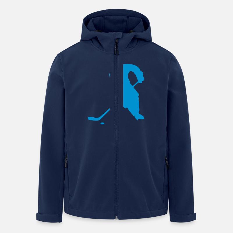 eis hockey - Recycelte Männer Softshell-Jacke von Stanley/Stella - Navy