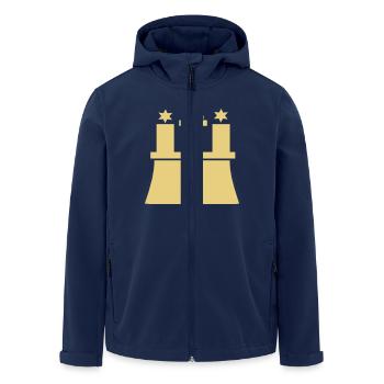 hamburg - Recycelte Männer Softshell-Jacke von Stanley/Stella - Navy - Vorne - AI Model Male 185 light (185cm)