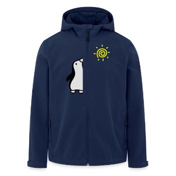 Penguin + soleil - Veste softshell homme en polyester recyclé Stanley/Stella - marine - Devant - AI Model Male 185 light (185cm)