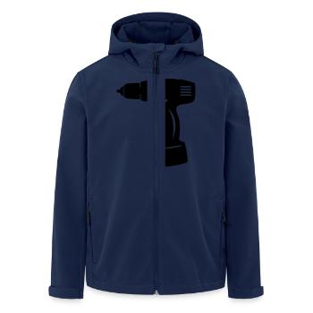 Akkuschrauber - Recycelte Männer Softshell-Jacke von Stanley/Stella - Navy - Vorne - AI Model Male 185 light (185cm)