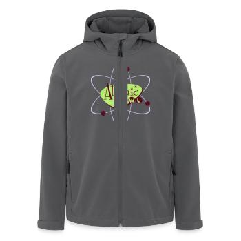 Atomic Bowl - Men’s Recycled Softshell Jacket by Stanley/Stella - anthracite - Front - AI Model Male 185 light (185cm)