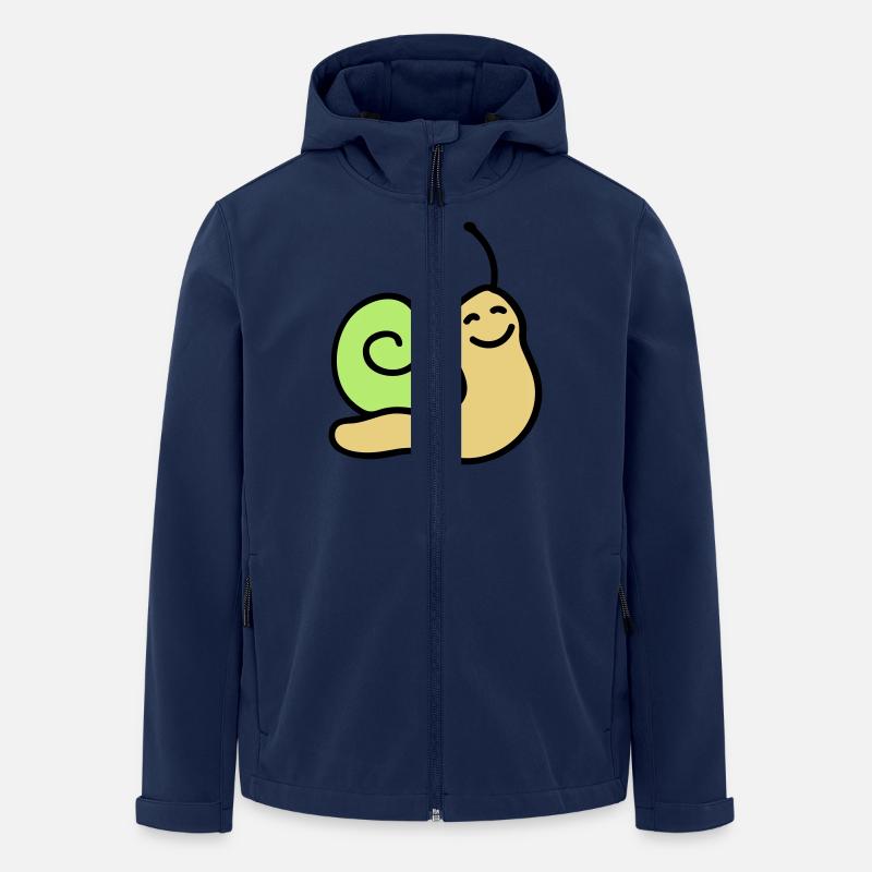 Fröhliche Schnecke 3 - Recycelte Männer Softshell-Jacke von Stanley/Stella - Navy