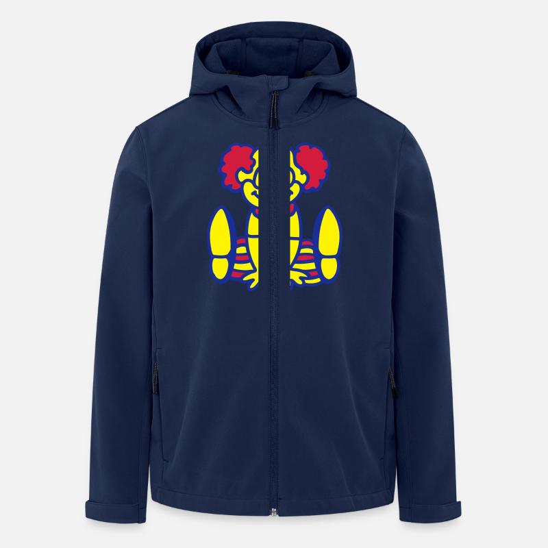 Fröhlicher Clown - Recycelte Männer Softshell-Jacke von Stanley/Stella - Navy