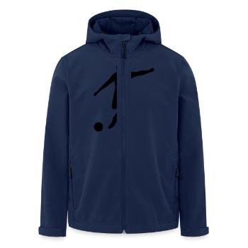 Fussball Fußball Fussballer - Recycelte Männer Softshell-Jacke von Stanley/Stella - Navy - Vorne - AI Model Male 185 light (185cm)