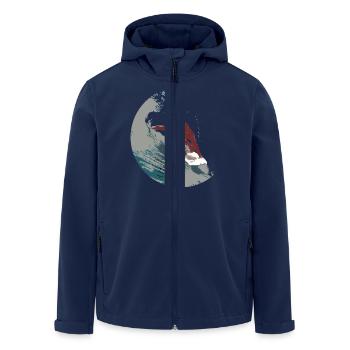 Surfer - Recycelte Männer Softshell-Jacke von Stanley/Stella - Navy - Vorne - AI Model Male 185 light (185cm)